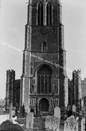 ST EDMUNDS TOWER & GABLES FROM W.